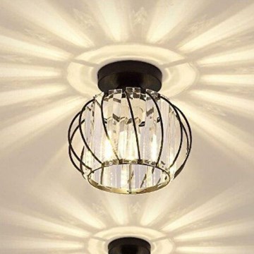 Lampa sufitowa BELLA 1xE27/40W/230V, śr. 20 cm, czarna