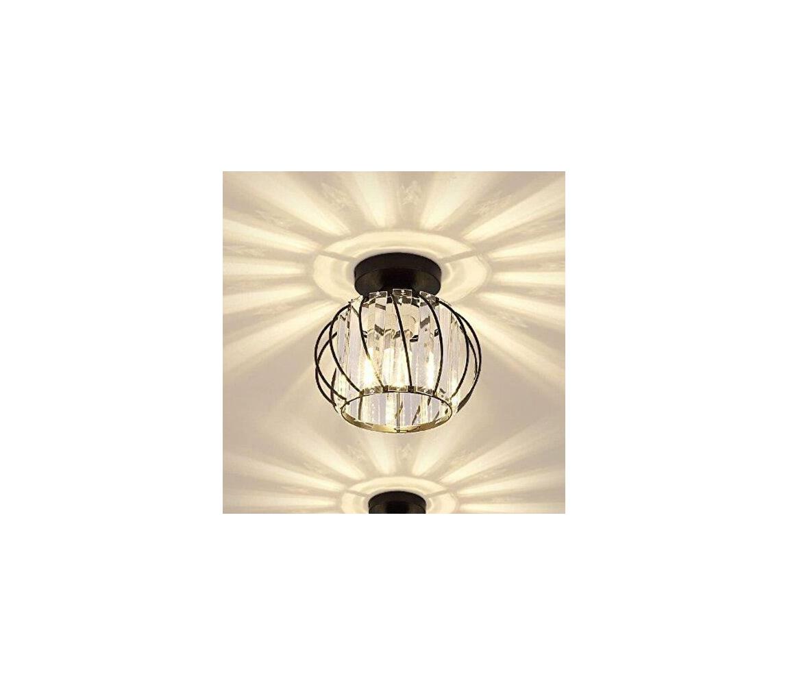 Lampa sufitowa BELLA 1xE27/40W/230V, śr. 20 cm, czarna