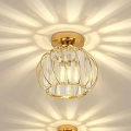 Lampa sufitowa BELLA 1xE27/40W/230V śr. 20 cm złota