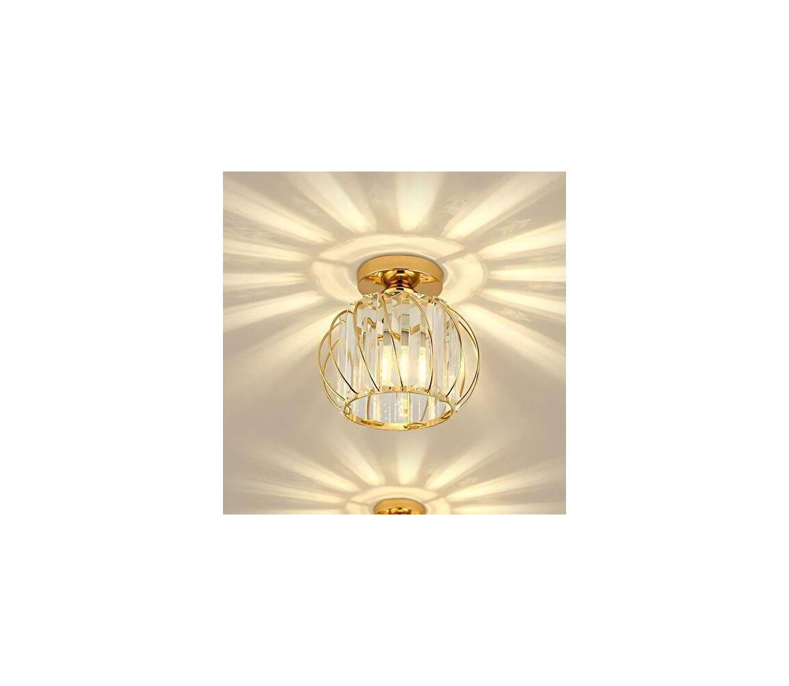 Lampa sufitowa BELLA 1xE27/40W/230V śr. 20 cm złota