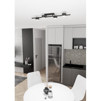 Lampa sufitowa BET 4xGX53/12W/230V czarny