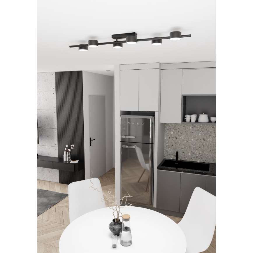 Lampa sufitowa BET 6xGX53/12W/230V czarny