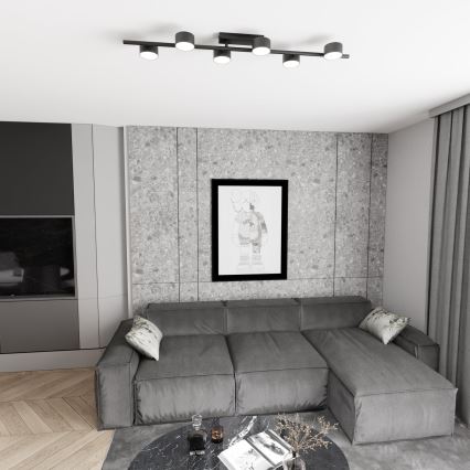 Lampa sufitowa BET 6xGX53/12W/230V czarny