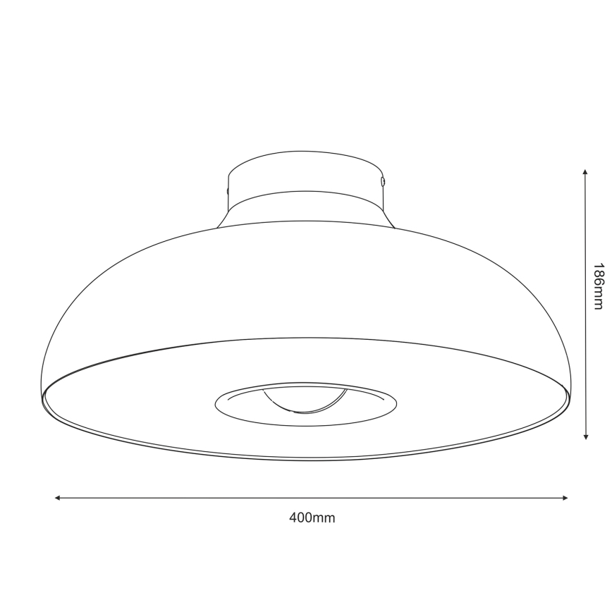 Lampa sufitowa BILBAO 1xE27/15W/230V beżowa