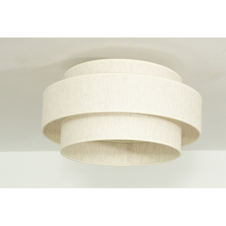 Lampa sufitowa BOHO 1xE27/60W/230V Ø 40 cm biała