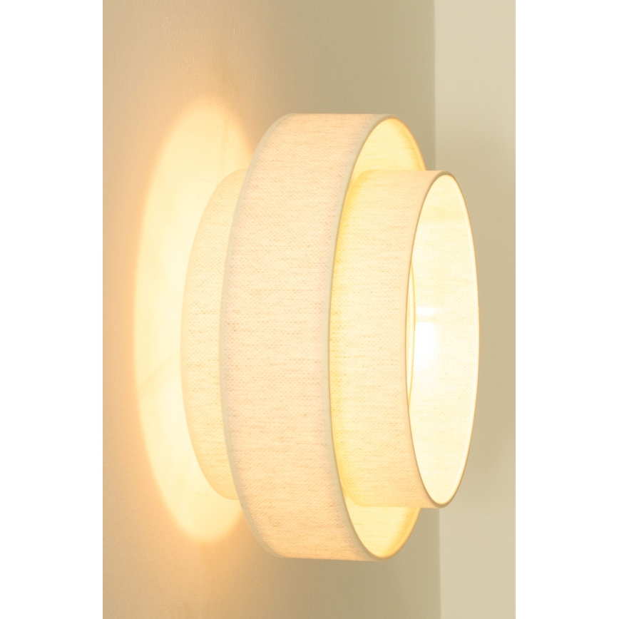 Lampa sufitowa BOHO 1xE27/60W/230V Ø 40 cm biała