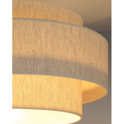 Lampa sufitowa BOHO 1xE27/60W/230V Ø 40 cm biała