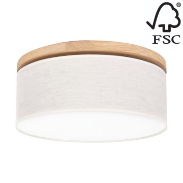 Lampa sufitowa BOHO 2xE27/25W/230V śr. 38 cm dąb – FSC certyfikowano