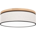 Lampa sufitowa BOHO 3xE27/25W/230V śr. 48 cm dąb