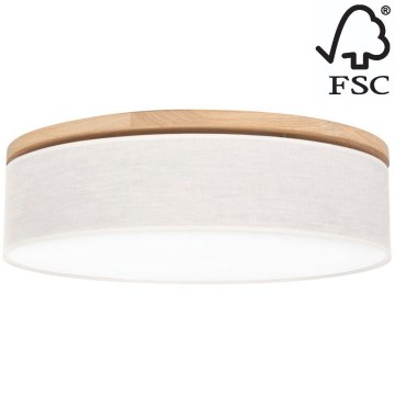 Lampa sufitowa BOHO 3xE27/25W/230V śr. 58 cm dąb – FSC certyfikowano