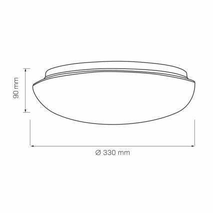 Lampa sufitowa BONIFACY 2xE27/20W/230V śr. 33 cm biała