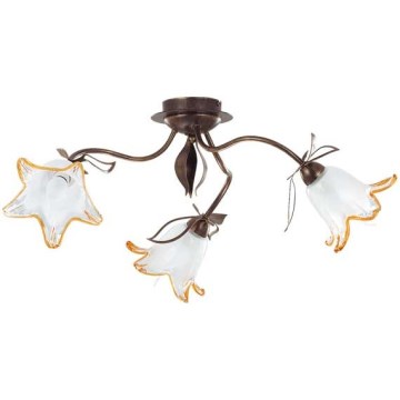 Lampa sufitowa BRAGA 3xE27/15W/230V brąz