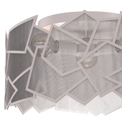 Lampa sufitowa CAMO 3xE27/15W/230V, średnica 49,5 cm, beżowa