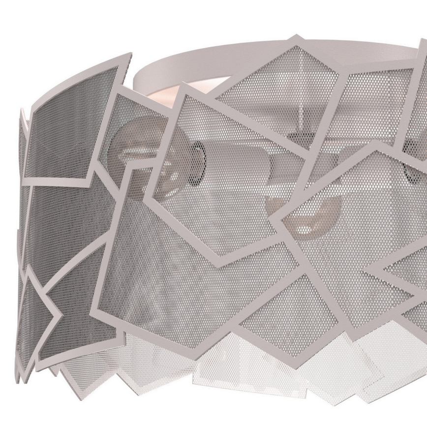 Lampa sufitowa CAMO 3xE27/15W/230V, średnica 49,5 cm, beżowa