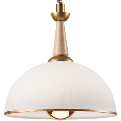 Lampa sufitowa z możliwością zwijania CHIARA 1xE27/60W/230V beżowa/dąb