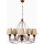 Lampa sufitowa CLASSIC 5xE14/40W/230V brązowa/beżowa