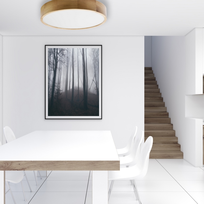 Lampa sufitowa CLEO 5xE27/24W/230V śr. 57,5 cm dąb