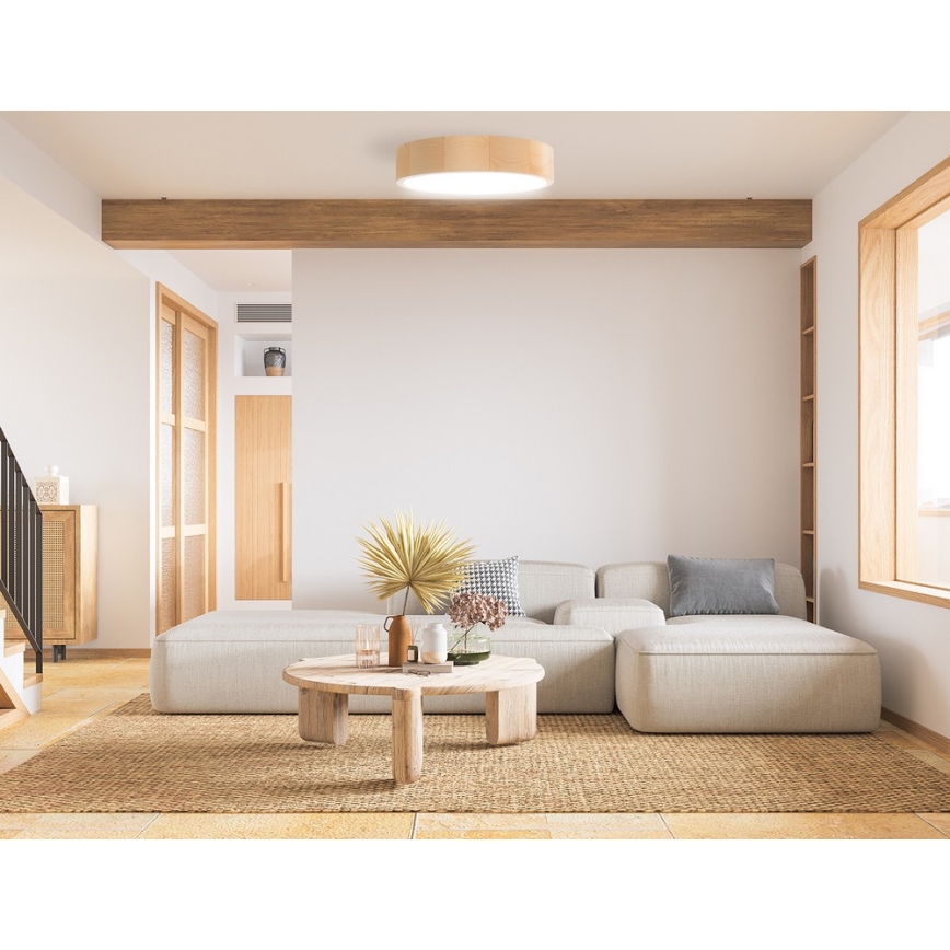 Lampa sufitowa CLEO 5xE27/24W/230V śr. 57,5 cm sosna