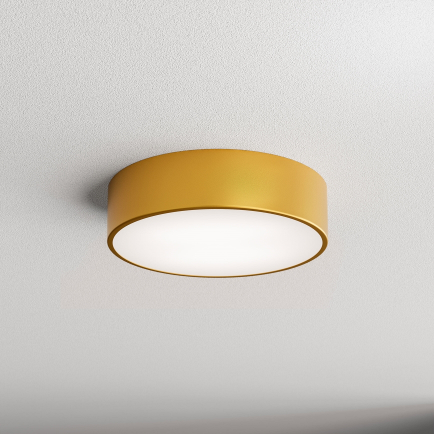 Lampa sufitowa z czujnikiem ruchu i zmierzchu CLEO 2xE27/24W/230V śr. 30 cm złota