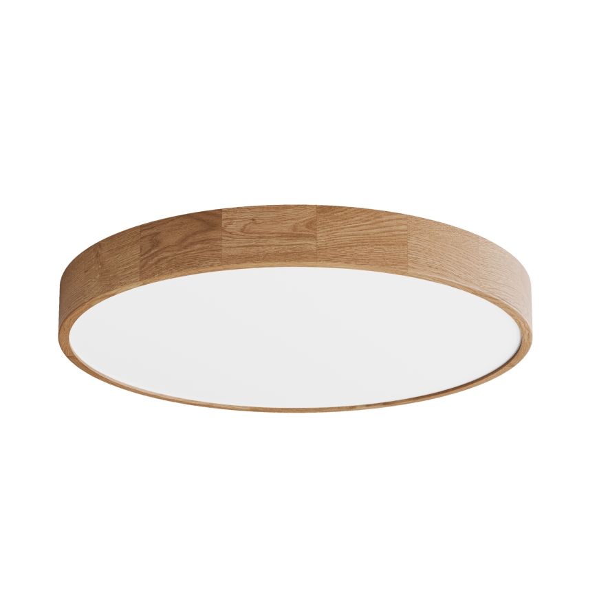 Lampa sufitowa CLEO z czujnikiem 6xE27/24W/230V, średnica 80 cm, dąb