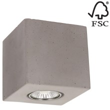 Lampa sufitowa CONCRETEDREAM 1xGU10/6W/230V beton - certyfikat FSC