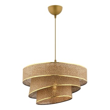 Lampa sufitowa COUPER 1xE27/60W/230V brązowa/złota