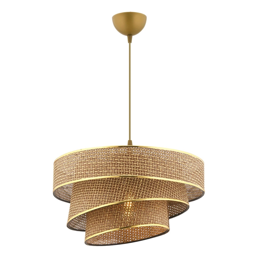 Lampa sufitowa COUPER 1xE27/60W/230V brązowa/złota