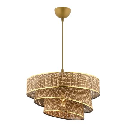 Lampa sufitowa COUPER 1xE27/60W/230V brązowa/złota