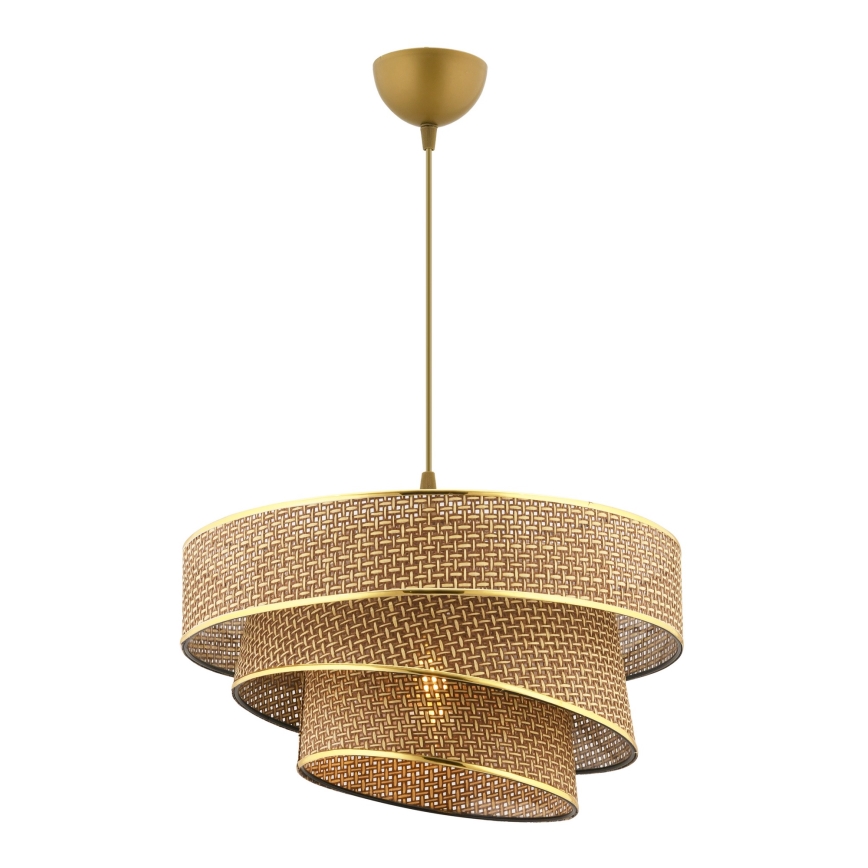 Lampa sufitowa COUPER 1xE27/60W/230V brązowa/złota