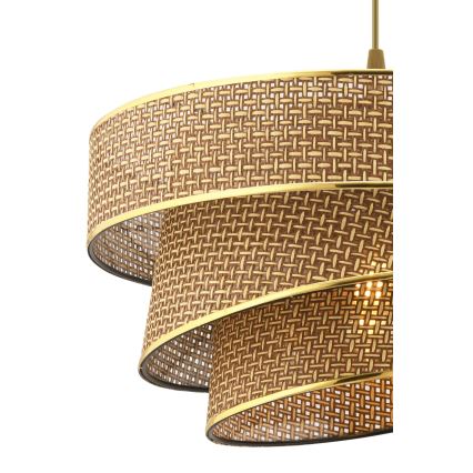 Lampa sufitowa COUPER 1xE27/60W/230V brązowa/złota