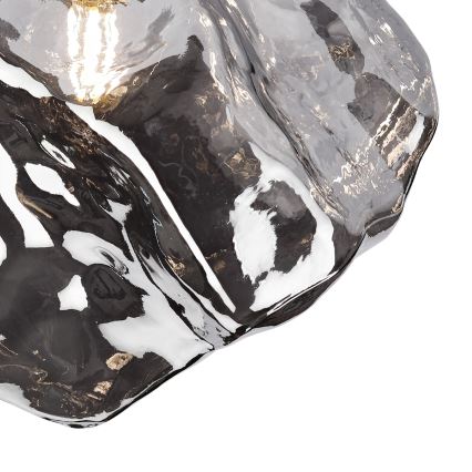 Lampa sufitowa CRISTAL 1xE14/15W/230V mosiądz/przydymiona czerń