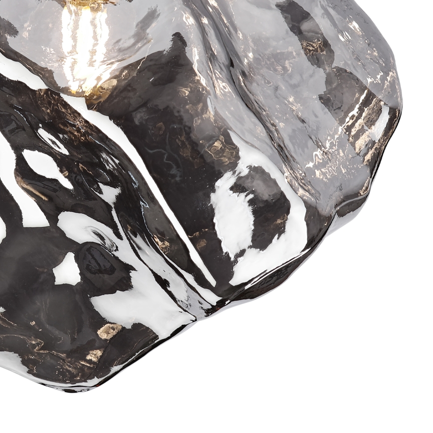 Lampa sufitowa CRISTAL 1xE14/15W/230V mosiądz/przydymiona czerń