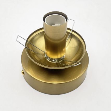 Lampa sufitowa CRISTAL 1xE14/15W/230V mosiądz/przydymiona czerń