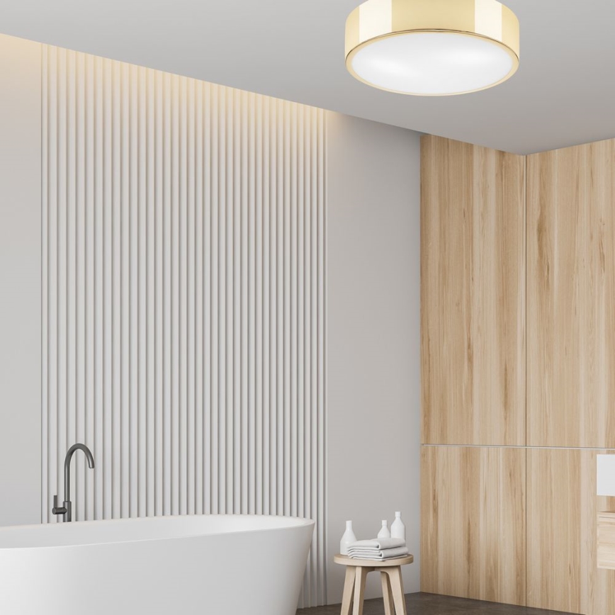 Lampa sufitowa DANTE 2xE27/60W/230V śr. 36 cm złota