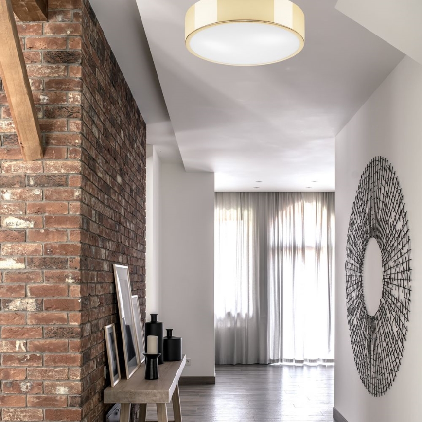 Lampa sufitowa DANTE 2xE27/60W/230V śr. 36 cm złota