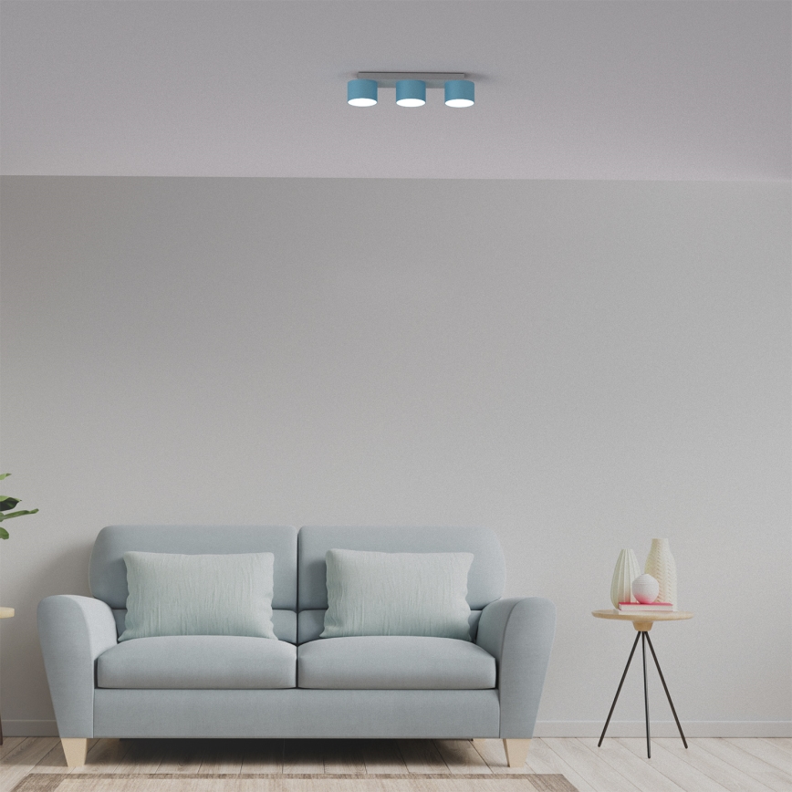 Lampa sufitowa DIXIE 3xGX53/11W/230V niebieski