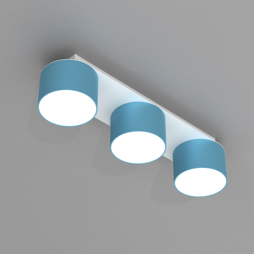 Lampa sufitowa DIXIE 3xGX53/11W/230V niebieski