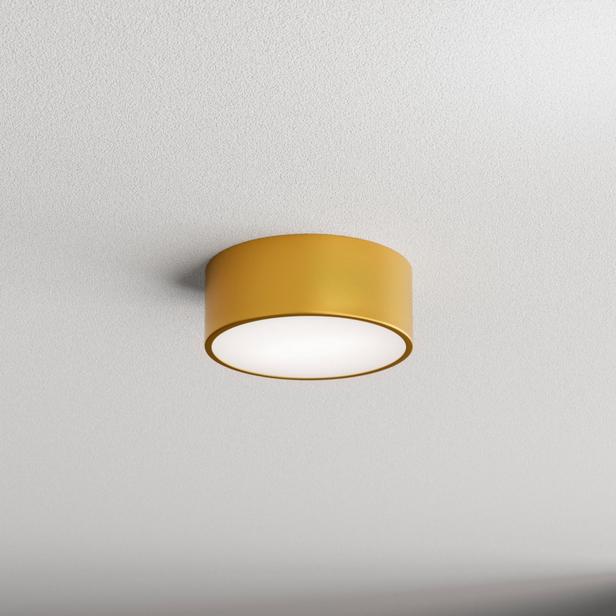 Lampa sufitowa do łazienki CLEO z czujnikiem, 1x E27/24W/230V, Ø20 cm, IP54, złota