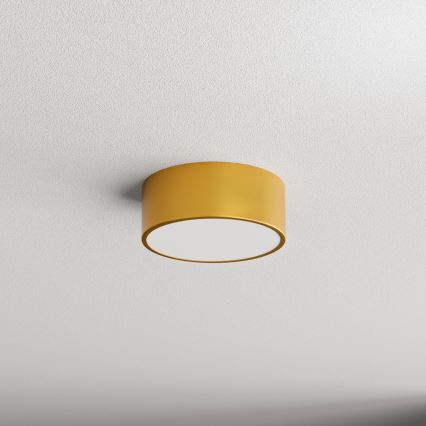 Lampa sufitowa do łazienki CLEO z czujnikiem, 1x E27/24W/230V, Ø20 cm, IP54, złota