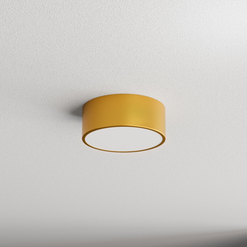 Lampa sufitowa do łazienki CLEO z czujnikiem, 1x E27/24W/230V, Ø20 cm, IP54, złota