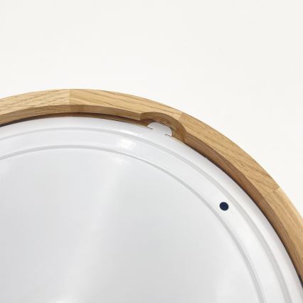 Lampa sufitowa do łazienki LINARO 2xE27/15W/230V IP54 dąb śr. 27 cm