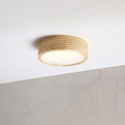 Plafon łazienkowy NATURAL MODERN 2xE27/15W/230V IP54 średnica 27,5 cm sosna