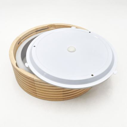 Plafon łazienkowy NATURAL MODERN 2xE27/15W/230V IP54 średnica 27,5 cm sosna
