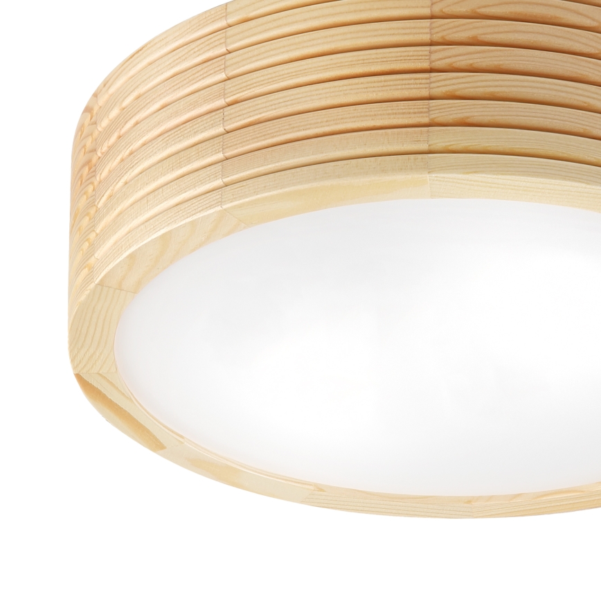 Plafon łazienkowy NATURAL MODERN 2xE27/15W/230V IP54 średnica 27,5 cm sosna