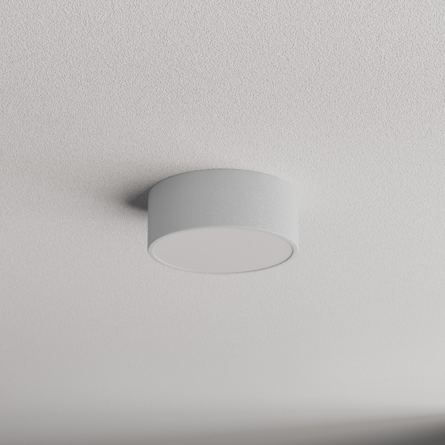 Lampa sufitowa do łazienki z czujnikiem CLEO 1xE27/24W/230V, średnica 20 cm, IP54, szara