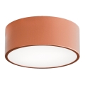 Lampa sufitowa do łazienki z czujnikiem CLEO 1xE27/24W/230V Ø 20 cm IP54 miedziana