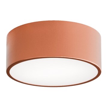 Lampa sufitowa do łazienki z czujnikiem CLEO 1xE27/24W/230V Ø 20 cm IP54 miedziana