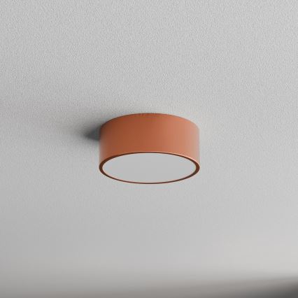Lampa sufitowa do łazienki z czujnikiem CLEO 1xE27/24W/230V Ø 20 cm IP54 miedziana