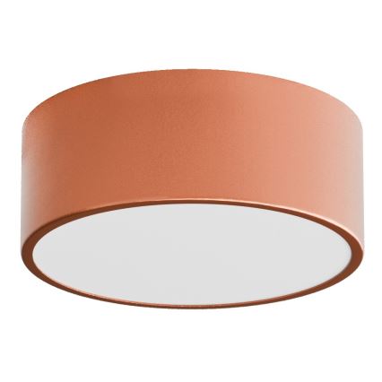 Lampa sufitowa do łazienki z czujnikiem CLEO 1xE27/24W/230V Ø 20 cm IP54 miedziana