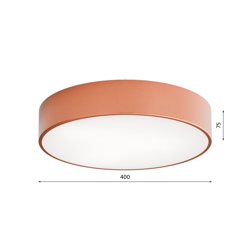 Lampa sufitowa do łazienki z czujnikiem CLEO 3xE27/24W/230V Ø 40 cm miedziana IP54